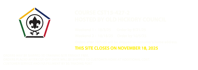 Old Hickory Council - Wood Badge Apparel